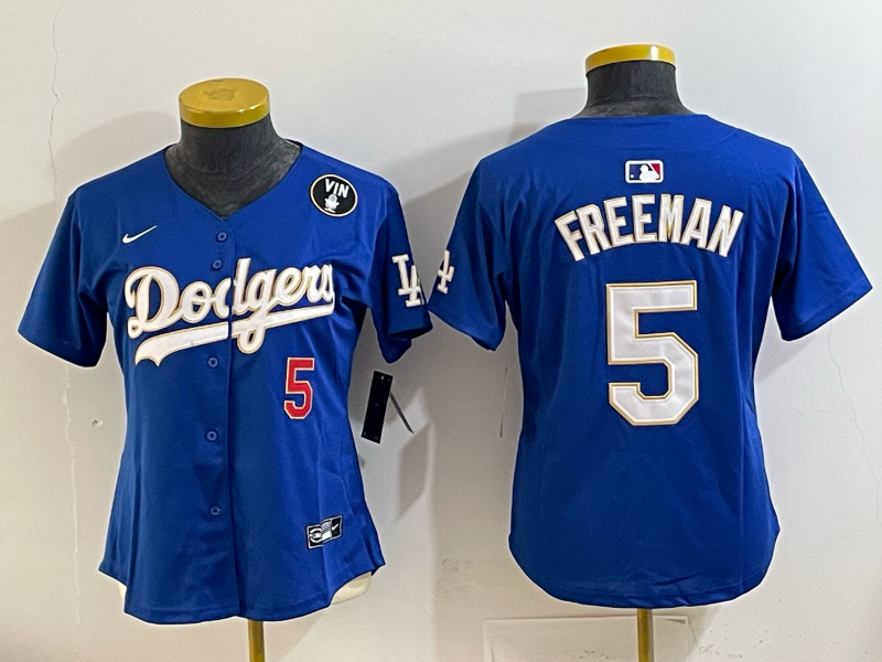 Women Los Angeles Dodgers #5 Freeman blue Nike NFL 2025 jersey 001